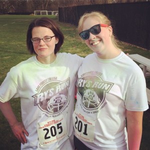 Anne and I are thankful the race was over.